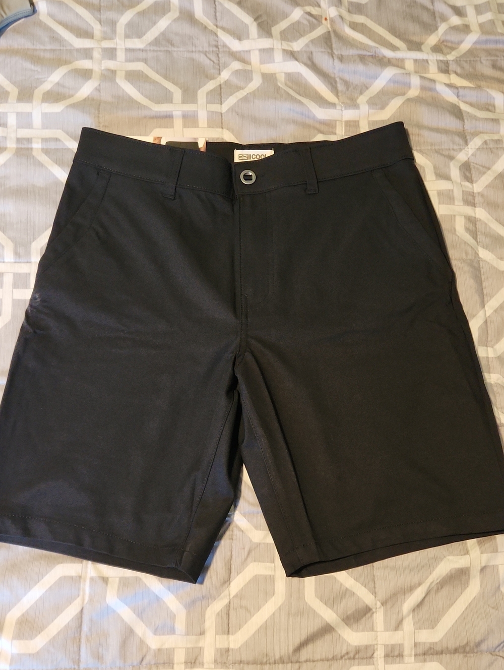 NWT 32 Degrees Cool Men’s Stretch Shorts Tan Black Size 30